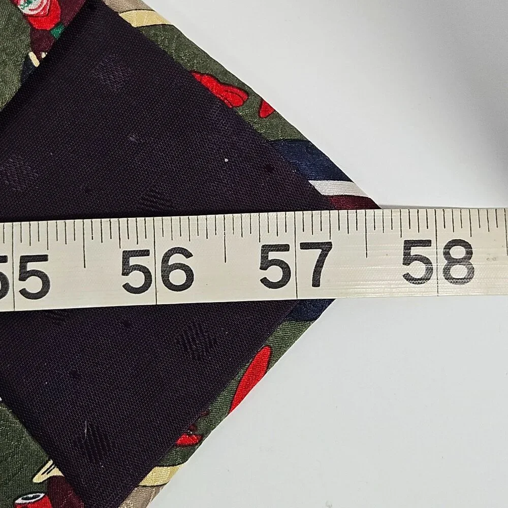 Tabasco Novelty Silk Tie Lobster Crab Alligator Peppers Red Green‎ Black Necktie